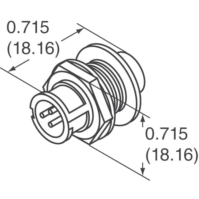 17282-3PG-300 Conxall/Switchcraft  Assemblages de connecteurs circulaires
